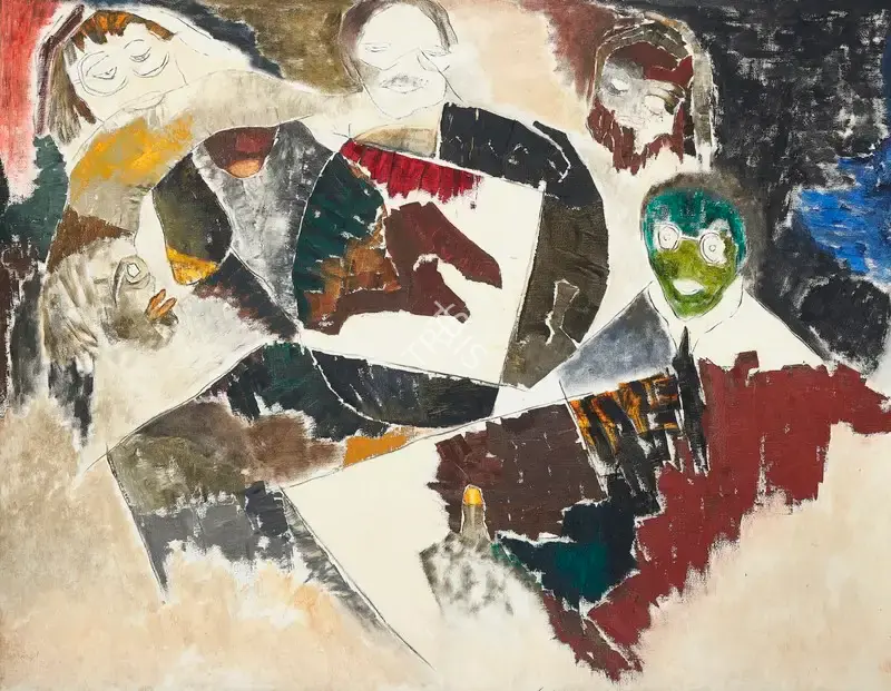 Bal&nbsp;Chhabda (Artist), Untitled (Around the Table), Painting