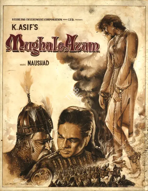 V. Mistry (Artist), Mughal-e-Azam, 1960, Original Artwork