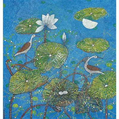 Manoj Dutta (Artist), Morning, 2016, Painting