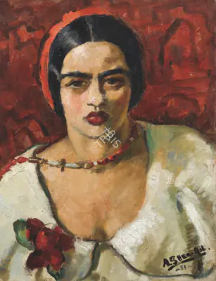 Amrita Sher-Gil (Artist), Untitled (Self Portrait), 1931, Painting