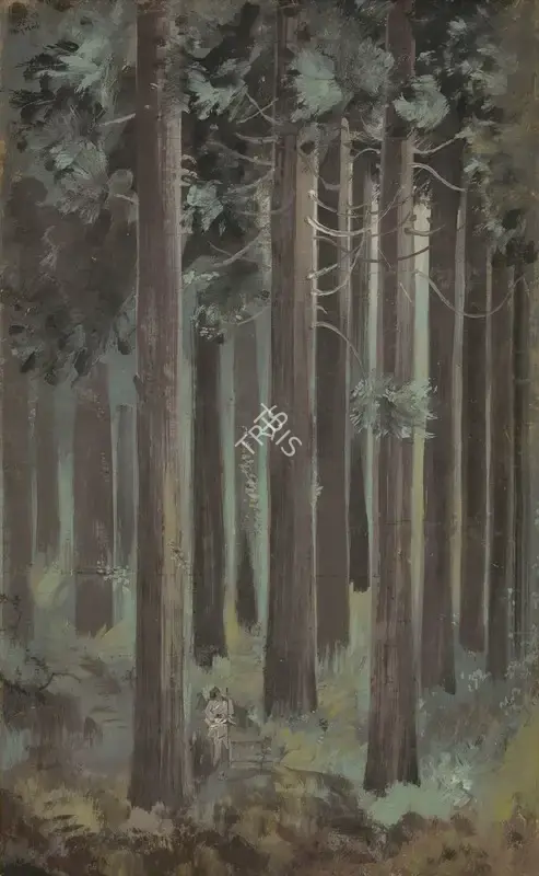 Bose, Nandalal (Artist). Tagdah Forest, 1938 | Painting, 2018 · Asta Guru