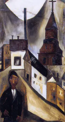 Ramkumar (Artist). Untitled, 1957 | Painting, Ch.HoK/06.07.03, 1957
