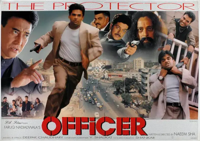 Faruq Nadiadwala (Producer), Officer, 2001, Lobby Card