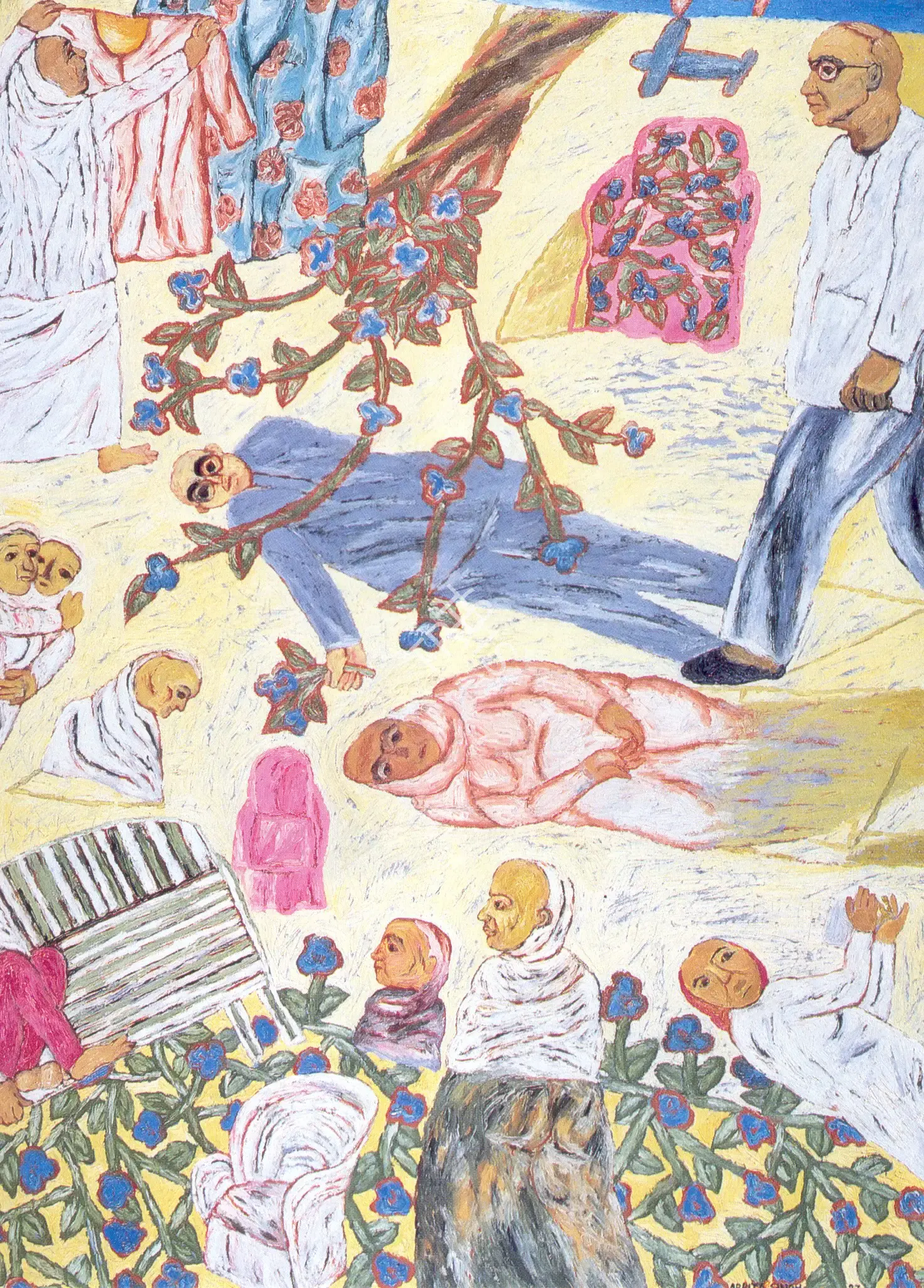 Arpita Singh (Artist), Entering The Courtyard, 1987, Painting