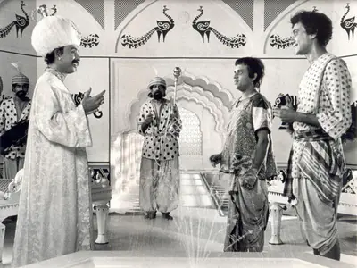 Soumendu Roy (Cinematographer), Goopy Gyne Bagha Byne, 1969, Photographic Still