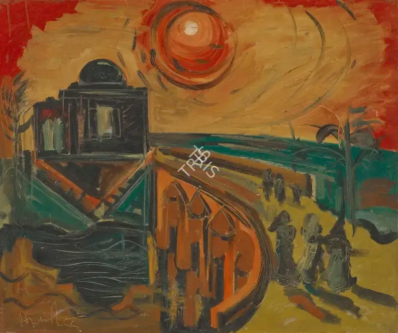 Avinash&nbsp;Chandra (Artist), Shah Alam's Tomb, 1955, Painting