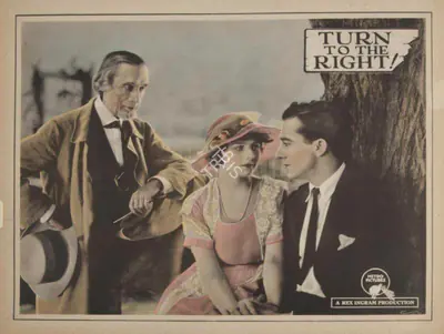 Rex Ingram (Director), Turn to the Right!, 1922, Lobby card