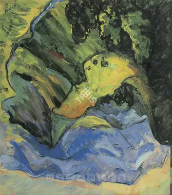 H.A. Gade (Artist), Kashmir, 1949, Painting