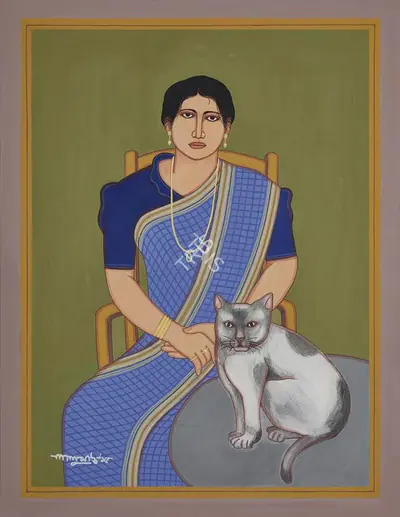 Lalu Prasad Shaw (Artist), Barnali, 2015, Painting