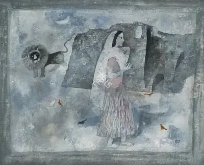 Arup Das (Artist), Untitled, 1997, Painting