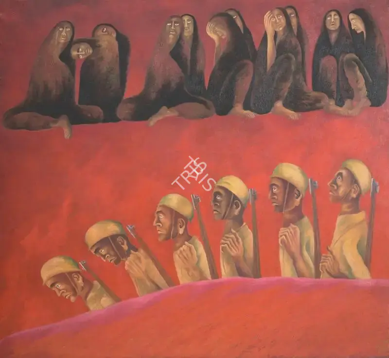 Arpana Caur (Artist), Where are all the Soldiers Gone, 1984, Painting