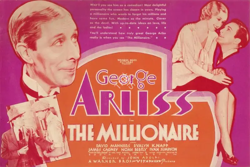 John G. Adolfi (Director), The Millionare, 1931, Handbill