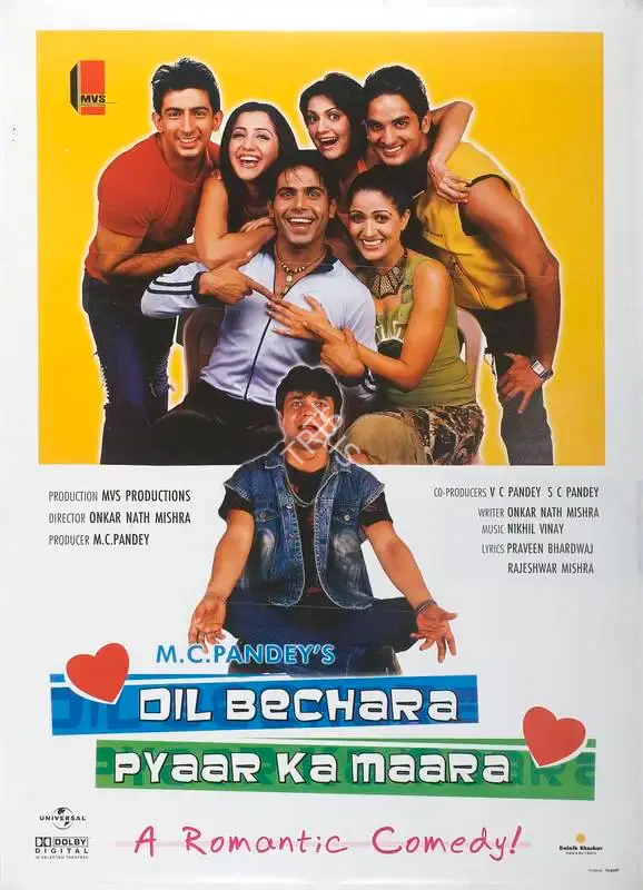 M.C. Pandey (Producer), Dil Bechara Pyaar Ka Maara, 2004, Full Sheet Poster