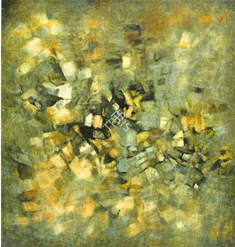 Sanat Thaker (Artist), Impressiona-Kulu-Manali IX, 1980, Painting