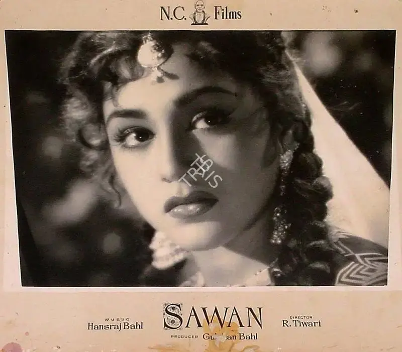 Gulshan Bahl (Producer), Sawan, 1959, Lobby Card