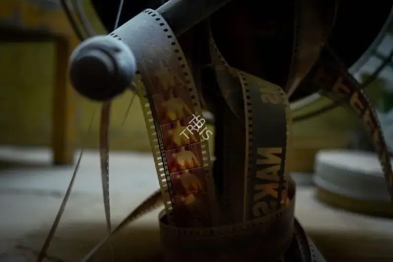 Hemant Chaturvedi (Photographer), Discarded 35 mm reel at Ramesh Talkies, Jaisalmer, Rajasthan, 2024, Contemporary Photograph
