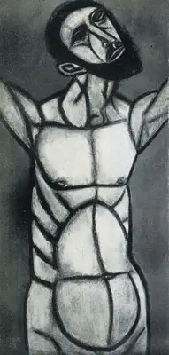 Akbar Padamsee (Artist), Christ, 1953, Painting