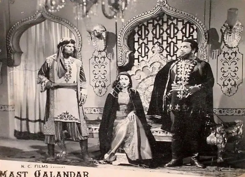Gulshan Bahl (Producer), Mast Qalandar, 1955, Lobby Card