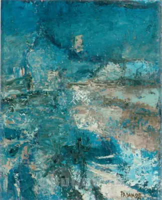 Akbar Padamsee (Artist), Houses, 1963, Painting