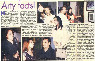 Arty facts, 2004, Newspaper Clipping