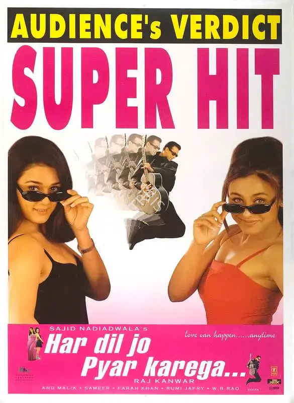 Sajid Nadiadwala (Producer), Har Dil Jo Pyar Karega, 2000, Full Sheet Poster