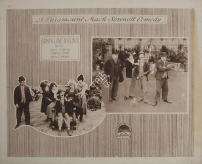 Edward F. Cline (Director), When Love is Blind, 1919, Lobby card