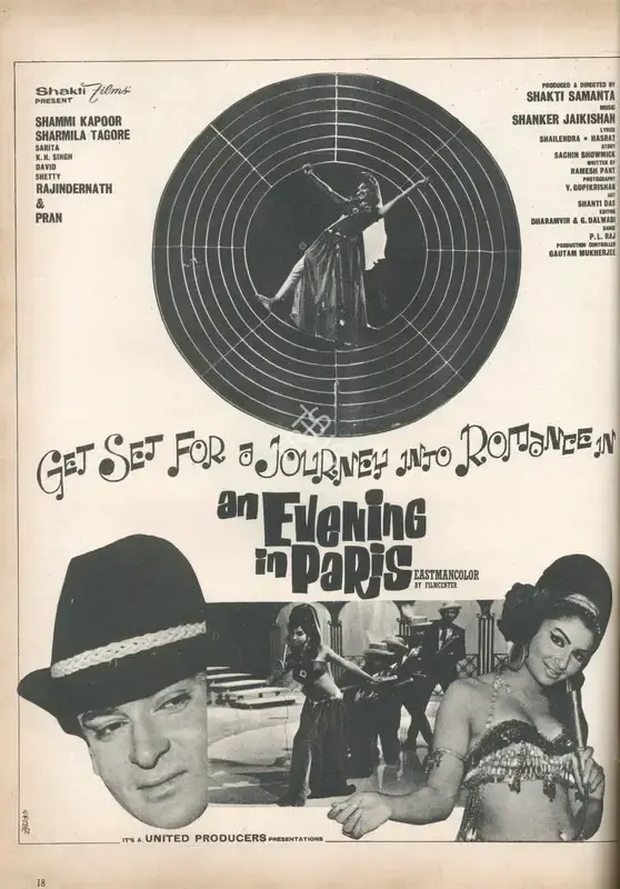 Shakti Samanta (Producer), Evening In Paris, An, 1967, Advertisement