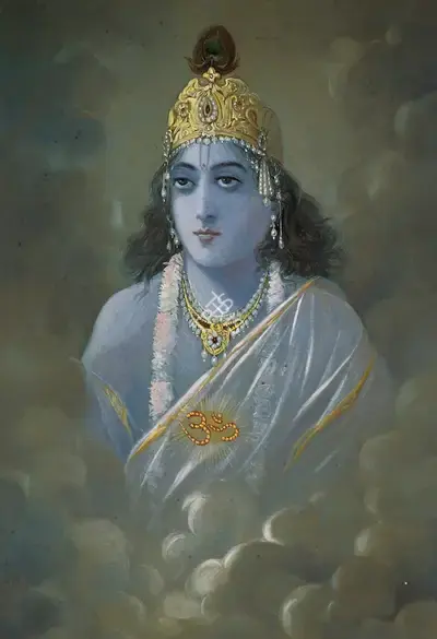 Ustad Allah Bukhsh (Artist), Krishna, Painting