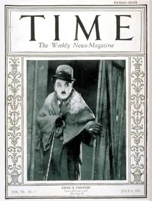 Briton Hadden (Editor), Charlie Chaplin on TIME magazine's cover, 1925, Magazine