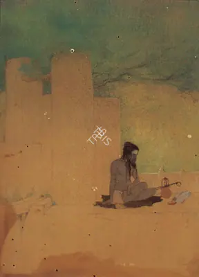 Abanindranath Tagore (Artist), Rest, 1910, Painting