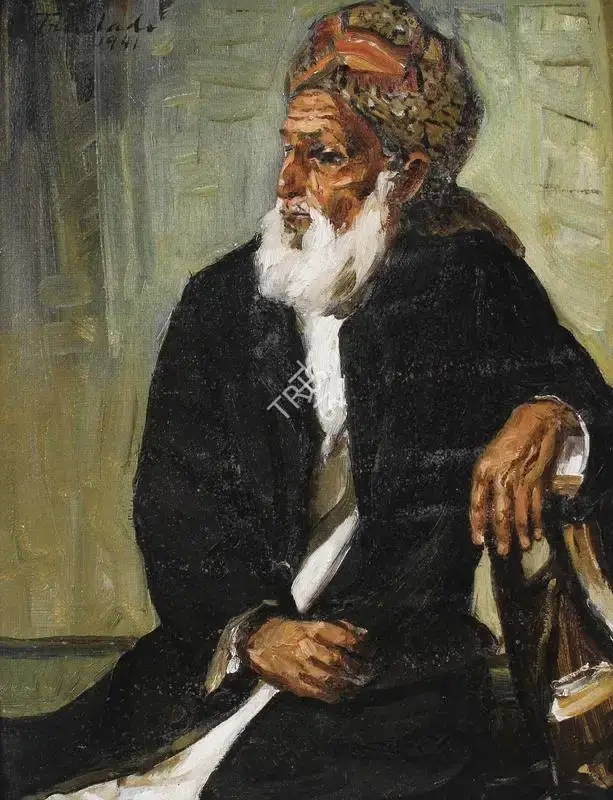 Angela Trindade (Artist), Wayside Philosopher, 1941, Painting