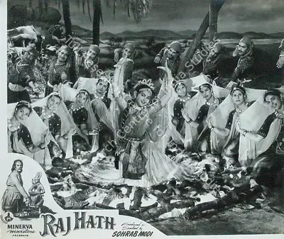 Sohrab Modi (Producer), Raj Hath, 1956, Lobby Card