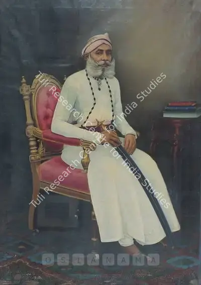 K.R. Sharma (Artist), Portrait Of A Raja, 1931, Painting