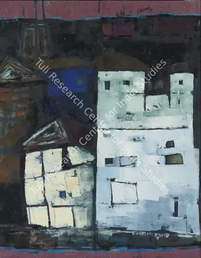 Laxman Shreshtha (Artist), Untitled (Bombay Night), 1964, Painting