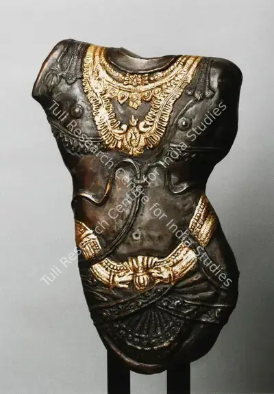 M.J. Enas (Artist), Male Torso (Inspired From Chola Bronze Plate), 2005, Sculpture
