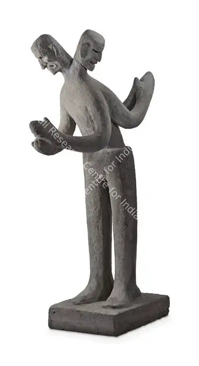 Bhagat, Dhanraj (Artist). Dual Personality. Reinforced concrete, 1953 | Sculpture | FineArts | 00362703