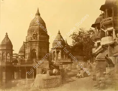 Dr. John Murray (Photographer), Bishessur Nath Temple, Benares, 1858, Antiquarian Photograph