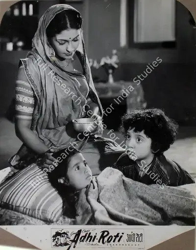 Vallabh Chokshi (Producer), Adhi Roti, 1957, Lobby Card