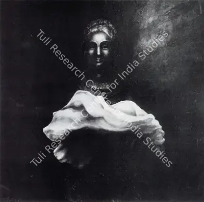 Bikash Bhattacharjee (Artist), She In The Night, 1974, Painting