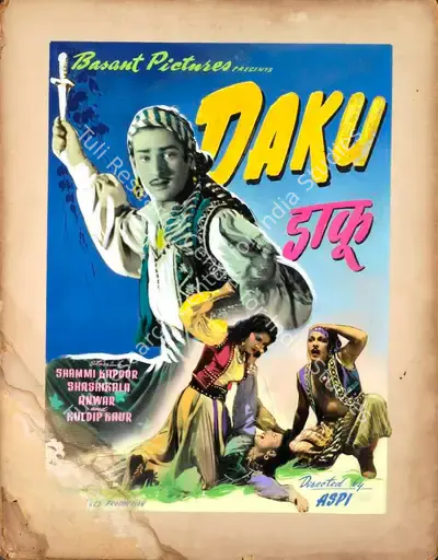 Aspi (Director), Daku, 1955, Showcard