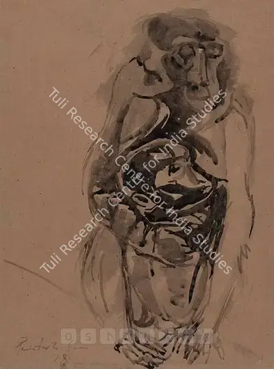 Paritosh Sen (Artist), Untitled, 1978, Painting