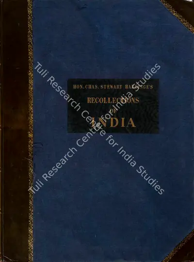 Charles Stewart Hardinge (Author), Recollections of India, 1847, Authored Antiquarian Book