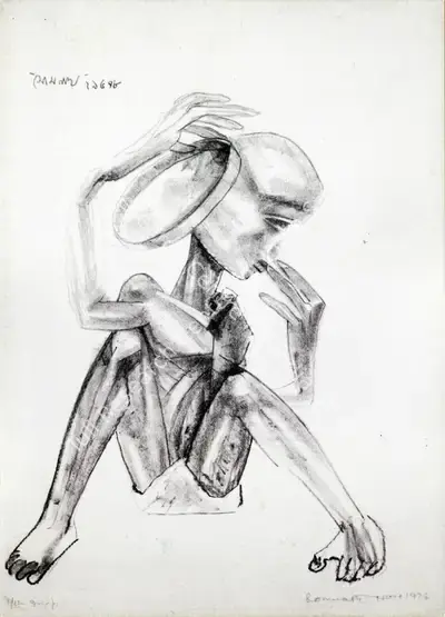 Somnath Hore (Artist), Life and Art, 2007, Solo Exhibition Invitation