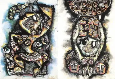 M. Senathipathi (Artist), Untitled, 1987, Painting