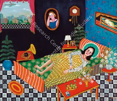 Nayanaa Kanodia (Artist), The Bedroom, 2005, Painting