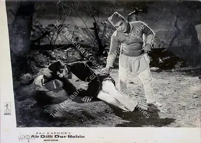 Jaywant Pathare (Cinematographer), Ab Dilli Dur Nahin, 1957, Lobby Card