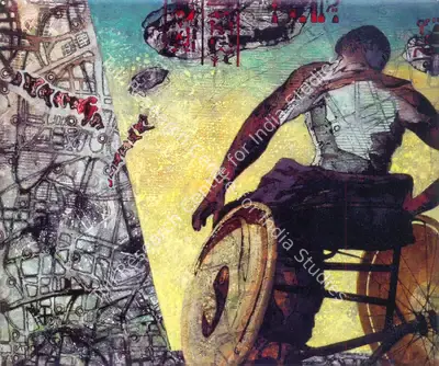 Chhatrapati Dutta (Artist), The Urban Predicament, Painting
