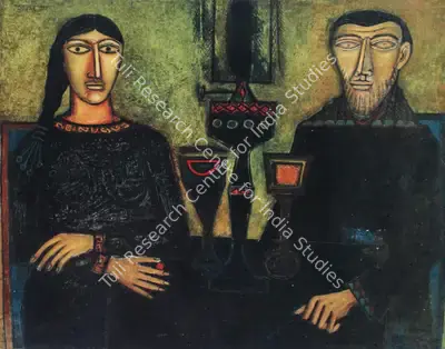 Souza, F.N. (Artist). Mystic Repast, 1953 | Painting, So.NeY/24.03.04, 1953