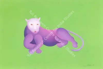Manjit Bawa (Artist), Lion, 1998, Painting