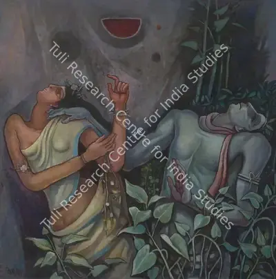 Bijon Choudhury (Artist), Untitled, 1997, Painting